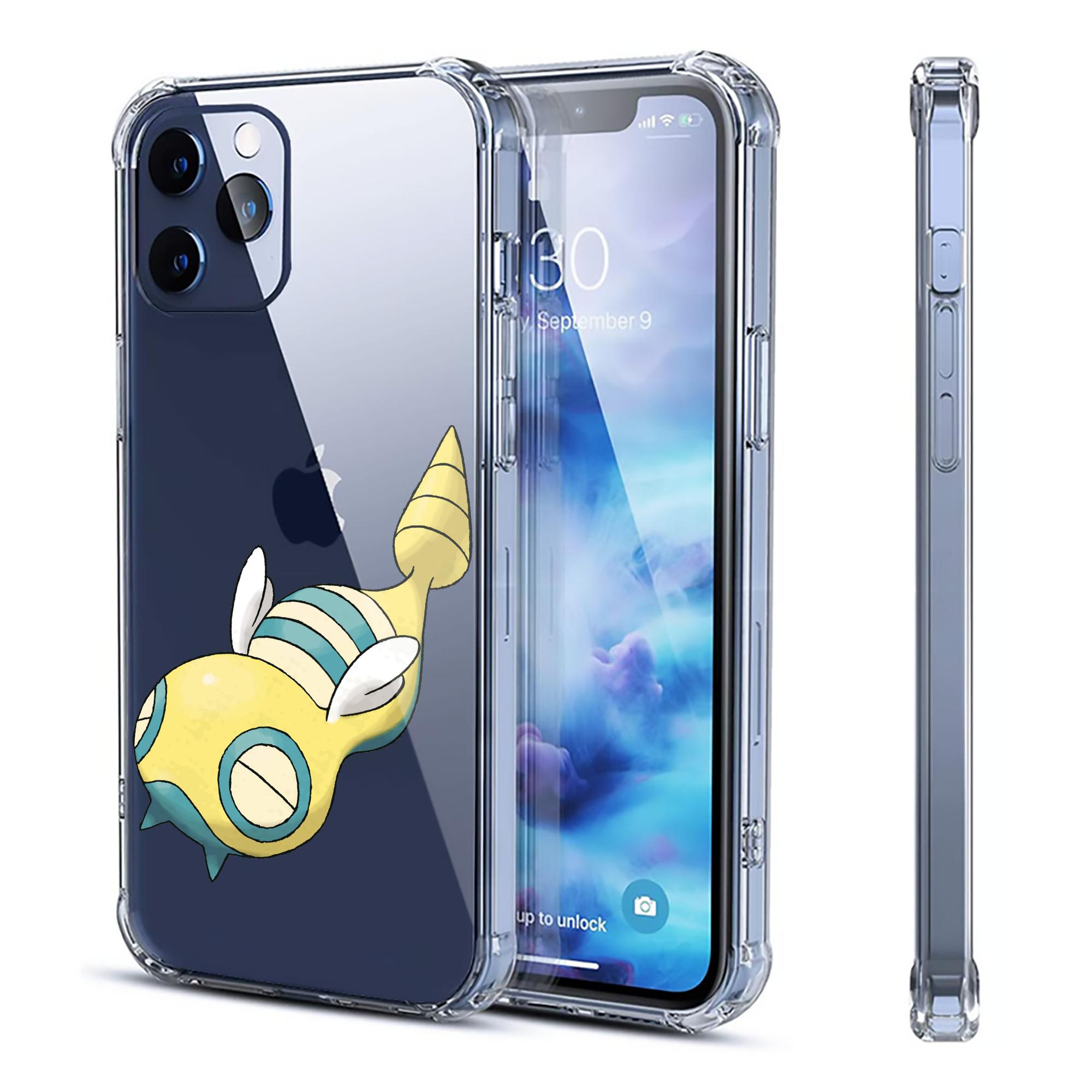 （画像用） ポケットモンスター Pokémon 【iPhone 12シリーズ対応】透明スマホケース（クリアソフトケース）